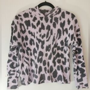 Leopard Skull Cashmere skull hoodie sweater size M